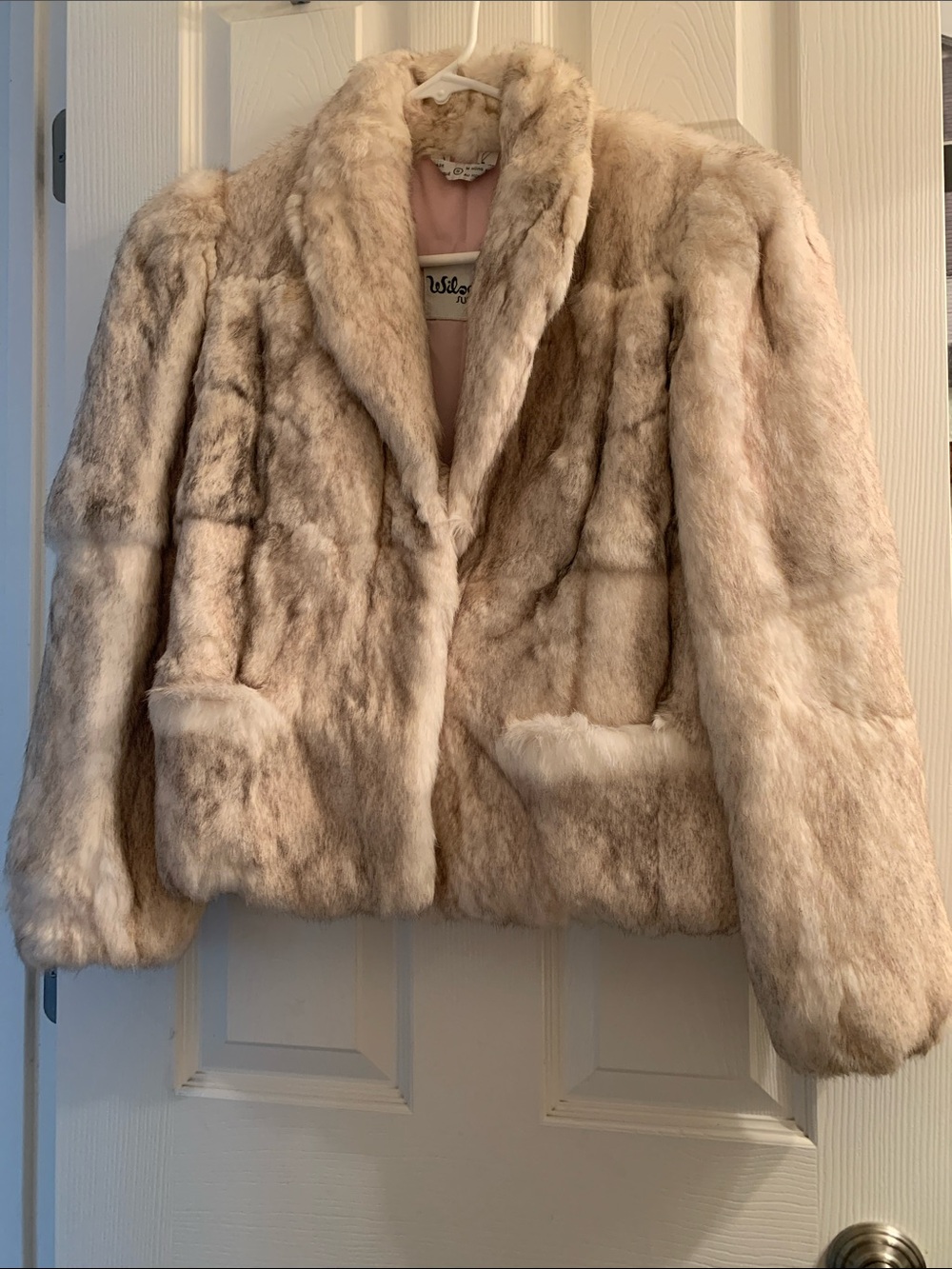 Wilson’s -  Cream, Rabbit Fur Jacket
